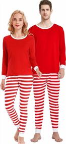 img 3 attached to Устройтесь поудобнее в этот праздничный сезон с семейной хлопковой рождественской пижамой