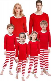 img 1 attached to Устройтесь поудобнее в этот праздничный сезон с семейной хлопковой рождественской пижамой
