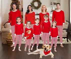 img 2 attached to Устройтесь поудобнее в этот праздничный сезон с семейной хлопковой рождественской пижамой