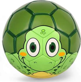 img 4 attached to PP PICADOR Kids Soccer Ball Size 3 - Dinosaur Soccer Balls Toys For Girls Boys Toddler Child 4-8 Gift With Pump