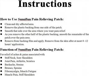 img 4 attached to Sumifun Pain Patches - 32 Pcs For Back, Shoulder, Arm & Joint Soreness Relief - Hot Patch Pain Killer For Parents & Workers (4)