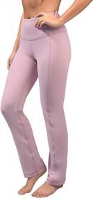 img 4 attached to High-Rise Soft Nude Tech Yoga Pants With Straight Leg For Women - Yogalicious