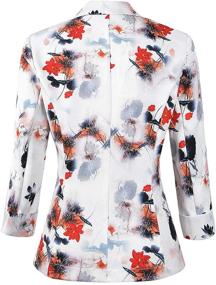 img 3 attached to 👩 1905 White XL Lightweight Boyfriend Women's Suiting & Blazers in Clothing