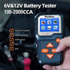 img 3 attached to Modikar BT705 Car Battery Tester 6V 12V Alternator & Battery Load Tester | 100-2000 CCA | Starter & Charging System Analyzer for Cars, Motorcycles, Marine, Trucks, and More