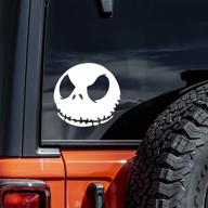 🚗 spook-up your ride with vool jack skellington car sticker 5.5" car decal logo