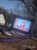 img 1 attached to 17Ft Outdoor/Indoor Inflatable Movie Projector Screen - Supports Front & Rear Projection, Easy Setup For Parties! review by David Robinson