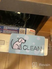 img 6 attached to Двусторонний магнит для посудомоечной машины Clean Dirty Sign - универсальный кухонный флип-индикатор с прочной магнитной крышкой, отличный подарок для женщин и владельцев собак
