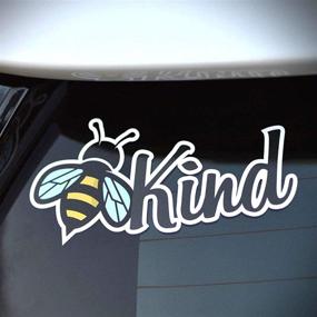 img 1 attached to 🐝 Bee Kind Sticker: Adorable Vinyl Decal for Cars or Laptops, High-Quality Graphic