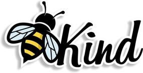 img 4 attached to 🐝 Bee Kind Sticker: Adorable Vinyl Decal for Cars or Laptops, High-Quality Graphic