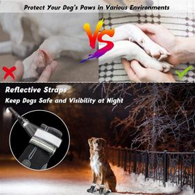 img 1 attached to Protective Dog Shoes for Hot Pavement: Breathable, Anti-Slip Mesh Boots with Adjustable Straps - Summer Footwear for Small, Medium, and Large Dogs (4PCS)