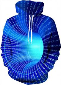 img 3 attached to Belovecol Mens & Womens 3D Graphic Printed Pullover Hoodie With Pockets - Stylish And Comfortable!