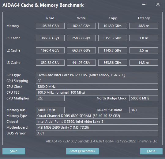 img 1 attached to G Skill Trident PC5 51200 CL32 39 39 102 F5 6400J3239G16GA2 TZ5K review by Mateusz Bana ᠌