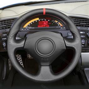 img 3 attached to 🚗 Enhance Your Honda S2000, Civic Si, and Acura RSX Type-S with MEWANT Steering Wheel Cover: Stylish and Protective Steering Wheel Wrap