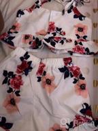 img 1 attached to Boho Toddler Girl Summer Outfit: Floral Ruffled Tank Top With Matching Shorts review by Jevon Sterling