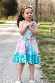 img 2 attached to 👗 Funnycokid Girls Mermaid Dress: Vibrant Sleeveless Summer Dresses for Kids (4-13 Years)