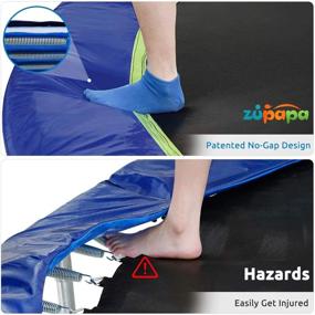 img 2 attached to Zupapa High Weight Capacity Trampolines For Kids With Safety Enclosure And No-Gap Design For Backyards And Outdoor Fun