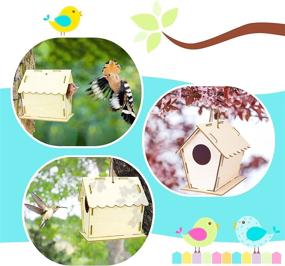 img 1 attached to Wooden Birdhouse Building Kits For Kids - 2 Pack, Complete With Paints, Brushes, And Instructions - Ideal For Children Ages 4-8+ To Enhance Creativity And Learn About Nature