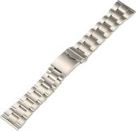 👔 enhance your style with hadley roma stainless steel watch strap - the best watch band for men's watches logo