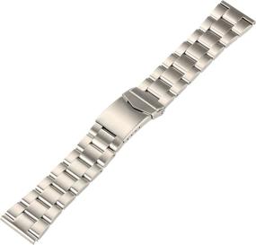 img 3 attached to 👔 Enhance Your Style with Hadley Roma Stainless Steel Watch Strap - The Best Watch Band for Men's Watches