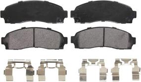 img 4 attached to 🚗 Wagner QuickStop ZX833: Premium Semi-Metallic Disc Brake Pad Set