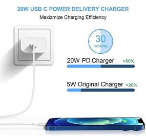 img 2 attached to ⚡ Fast Charging with iPhone 13 Charger Block: 20W USB C Wall Charger for iPhone 13 Series, iPhone 12, and 11 Pro Max