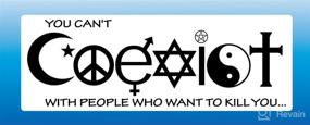 img 3 attached to BOLDERGRAPHX COEXIST People BACKGROUND STICKER