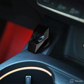 img 2 attached to 🚗 Enhance Your Car's Ignition System with a Sleek Black Engine Start Button Cover