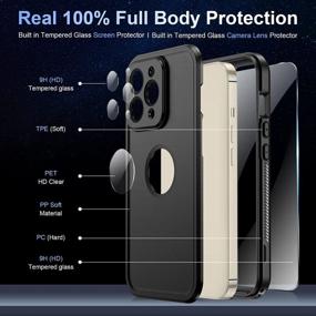 img 1 attached to Protect Your IPhone 14 Pro With Temdan'S Waterproof Case With Military Grade Protection And 360-Degree Coverage