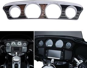 img 3 attached to 🏍️ Enhance Your Harley Davidson Touring Motorcycle: Get the buyinhouse Chrome Tri-Line Gauge Trim (Fit for 2014-2019 Electra Glide, Street Glide, Ultra Limited & Tri-Glide Ultra)