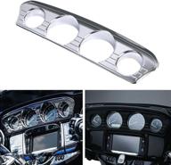 🏍️ enhance your harley davidson touring motorcycle: get the buyinhouse chrome tri-line gauge trim (fit for 2014-2019 electra glide, street glide, ultra limited & tri-glide ultra) логотип