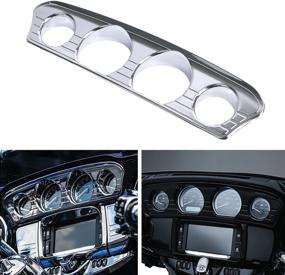 img 4 attached to 🏍️ Enhance Your Harley Davidson Touring Motorcycle: Get the buyinhouse Chrome Tri-Line Gauge Trim (Fit for 2014-2019 Electra Glide, Street Glide, Ultra Limited & Tri-Glide Ultra)