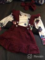 img 1 attached to Adorable Long Sleeve Ruffle Romper Top & Infant Skirt Set For Your Little Girl review by Kenny Sanchez