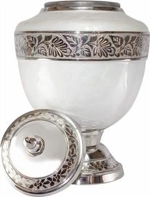 img 1 attached to Adult Funeral Cremation Urn With Keepsake For Human Ashes