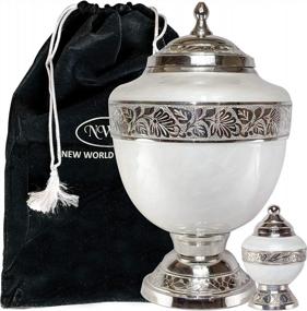 img 3 attached to Adult Funeral Cremation Urn With Keepsake For Human Ashes