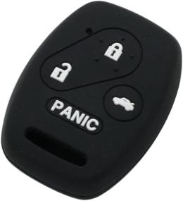 img 4 attached to 🔑 SEGADEN Silicone Cover for HONDA 3+1 Button Remote Key Fob CV2206 - Black Protector Case Skin Jacket