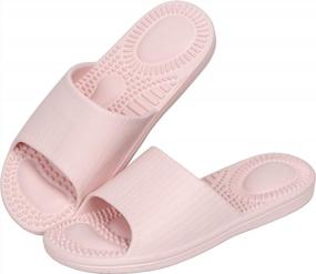 img 4 attached to GuanZo Massaging Shower Slippers For Non-Slip Bathroom, House, And Pool Use