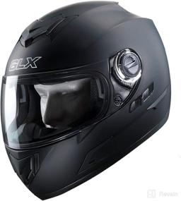 img 1 attached to 🖤 Matte Black X-Large GLX GX15 Full Face Helmet