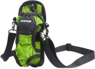 oyaton water bottle holder with adjustable shoulder strap, portable bottle carrier sling folds into pouch for easy storage, perfect for walking travel hiking plastic or stainless steel water bottle logo