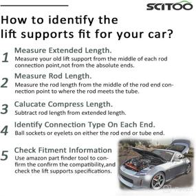 img 3 attached to SCITOO Hood Lift Supports Replacement Struts Gas Springs Shocks for Lexus RX350 3.5L 2010-2015 and RX450h 3.5L 2010-2015