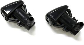 img 1 attached to 🚗 2008-2012 OEM Ford Fusion Milan MKZ Windshield Wiper Washer Fluid Jet Nozzle Kit - Set of 2