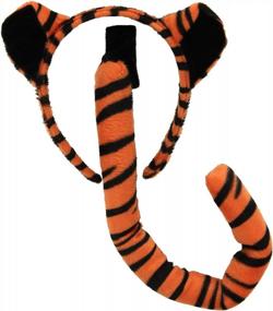 img 3 attached to Tiger Ears Headband And Tail Costume Accessory Kit