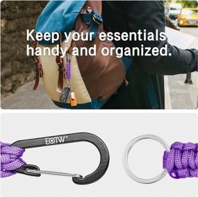img 1 attached to Survive The Great Outdoors With The EOTW Paracord Keychain Set: Military-Grade Lanyard And Carabiner For Camping And Hiking Activities (4-Pack)