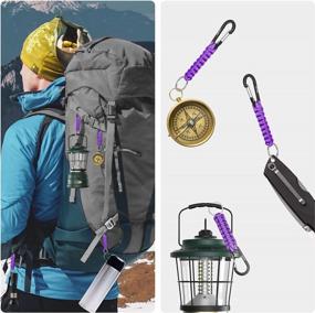 img 3 attached to Survive The Great Outdoors With The EOTW Paracord Keychain Set: Military-Grade Lanyard And Carabiner For Camping And Hiking Activities (4-Pack)