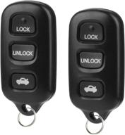 🔑 high-quality key fob set for 2002-2006 toyota camry/solara - genuine gq43vt14t remotes, 2-pack логотип