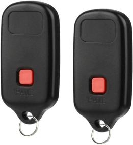 img 1 attached to 🔑 High-Quality Key Fob Set for 2002-2006 Toyota Camry/Solara - Genuine GQ43VT14T Remotes, 2-Pack