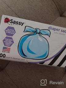 img 6 attached to 1200 Count Disposable Diaper Sacks - Blue, One Size | Sassy & Stylish!