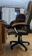 img 3 attached to Office chair TetChair DUKE, flock / fabric, brown / bronze, 6/TW-21 review by Jnis Dvids Tts ᠌
