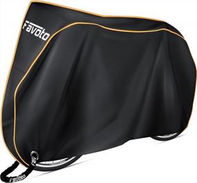 img 4 attached to Protect Your Bike With Favoto Waterproof Outdoor Cover - Reflective Stripes, Windproof, UV And Rust Resistant, With Lock Hole And Storage Bag, For Mountain, Road, City, And Cruiser Bikes