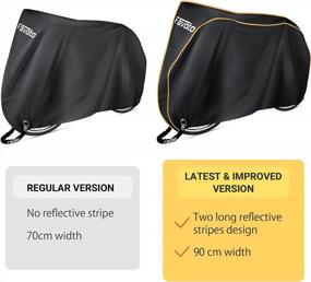 img 1 attached to Protect Your Bike With Favoto Waterproof Outdoor Cover - Reflective Stripes, Windproof, UV And Rust Resistant, With Lock Hole And Storage Bag, For Mountain, Road, City, And Cruiser Bikes