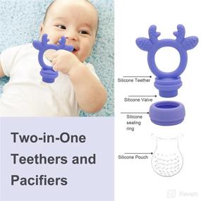 img 2 attached to Teething Replaceable Silicone Pouches Pacifier